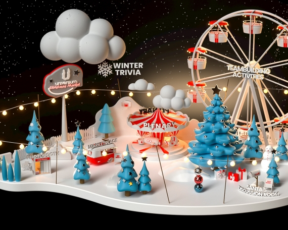Universum Christmas Market 3D Animation